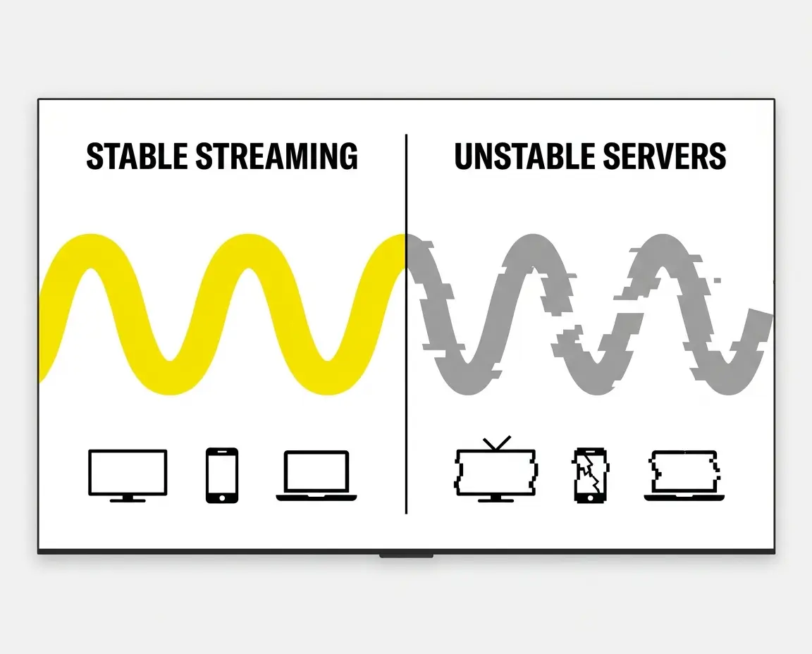 IPTV Smarters Pro : serveurs stables sans coupure